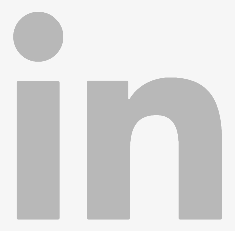 Linkedin Grey - Linkedin Logo White Letters, transparent png #4694554