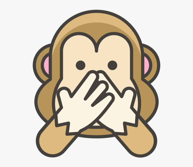 Speak No Evil Monkey Emoji Png Transparent Emoji Freepngimage - Ikon Monyet, transparent png #4696278