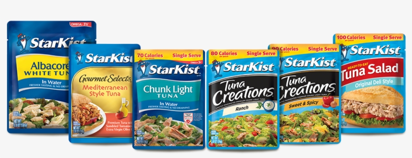 Starkist Chunk Light Tuna Salad 3 Oz, transparent png #4696447