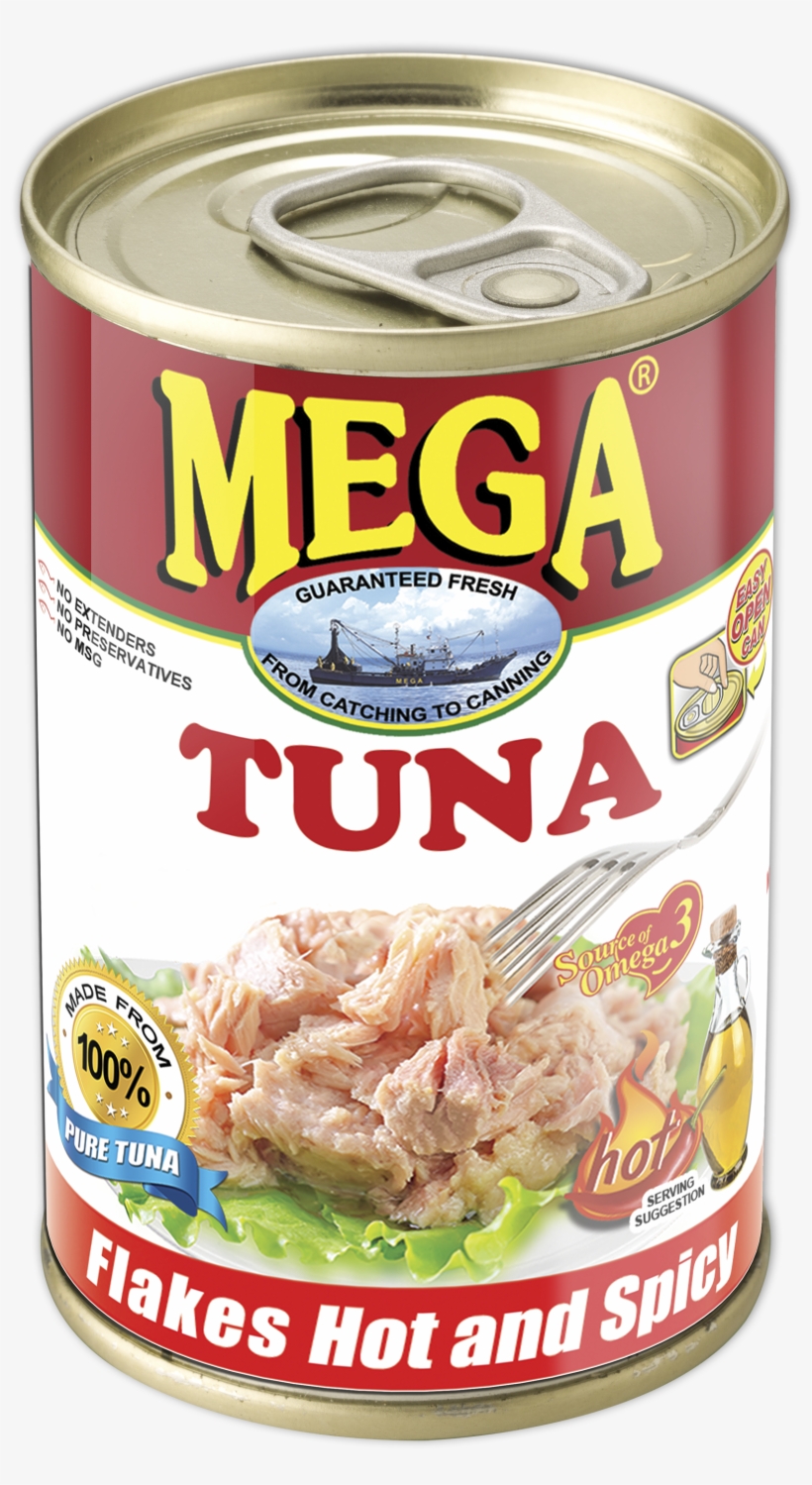 Mega Tuna Hot And Spicy 155g - Mega Tuna Flakes Hot And Spicy, transparent png #4696497