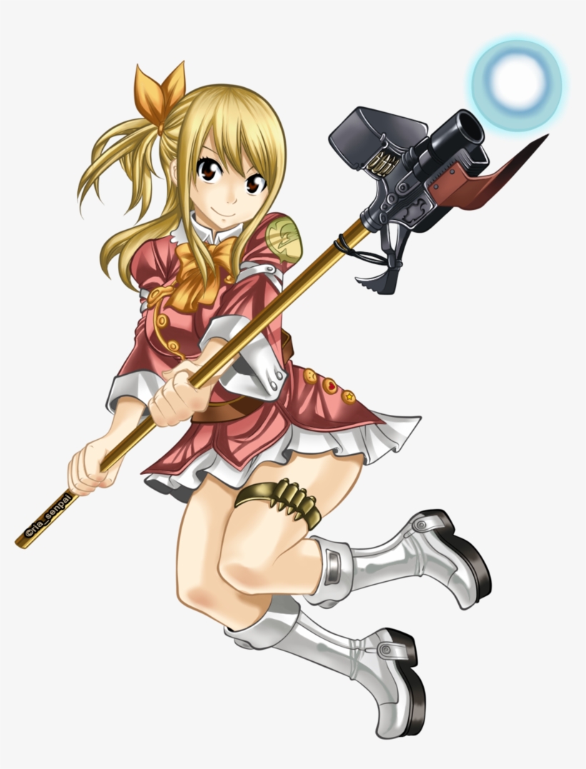 795 Images About Natsu Et Lucy On We Heart It - Fairy Tail Girl Png, transparent png #4696611