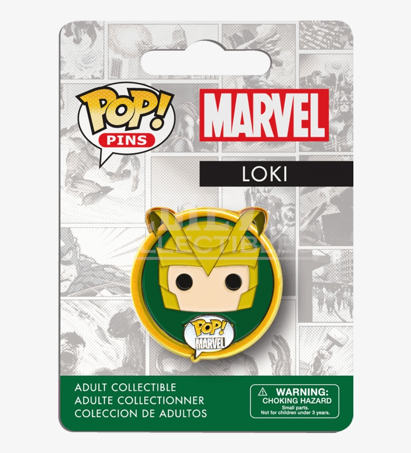 Marvel Comics Loki Pop Pin - Funko Pop Pin, transparent png #4697290