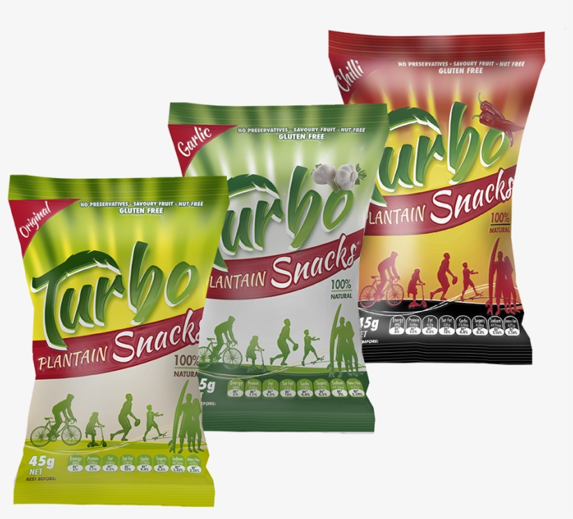 Snacks Plantain Authentic Organics - Turbo Plantain Snacks 45g, transparent png #4698681
