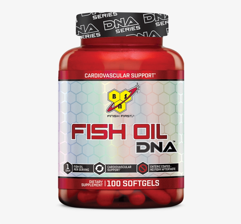 Fish Oil Dna - Bsn Fish Oil Dna 100 Softgels, transparent png #4699393