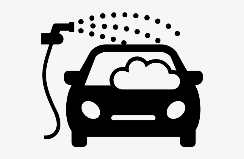 28 Collection Of Car Wash Clipart Black And White - Car Wash Icon Png, transparent png #470263