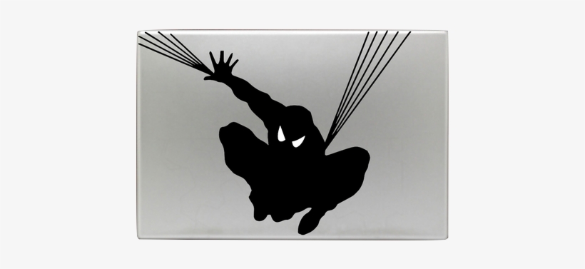 Spiderman Web With Glowing Eye Decal Sticker For Macbook - Spiderman Png, transparent png #470590