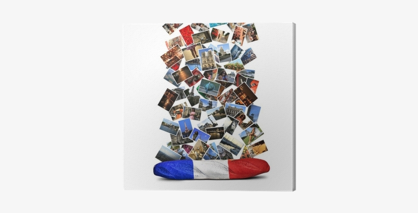 French Baguette Colors Of The French Flag And The Falling - Migrants Et Réfugiés En France - Livre, transparent png #471129