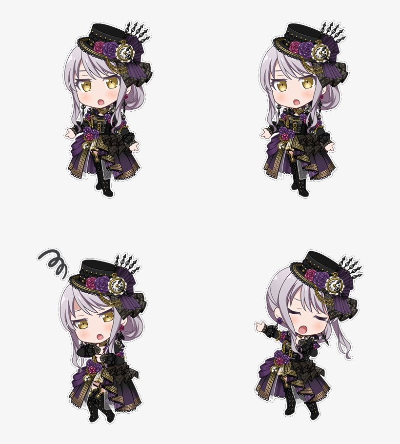 Falling Tears Chibi - Roselia Neo Aspect, transparent png #471149