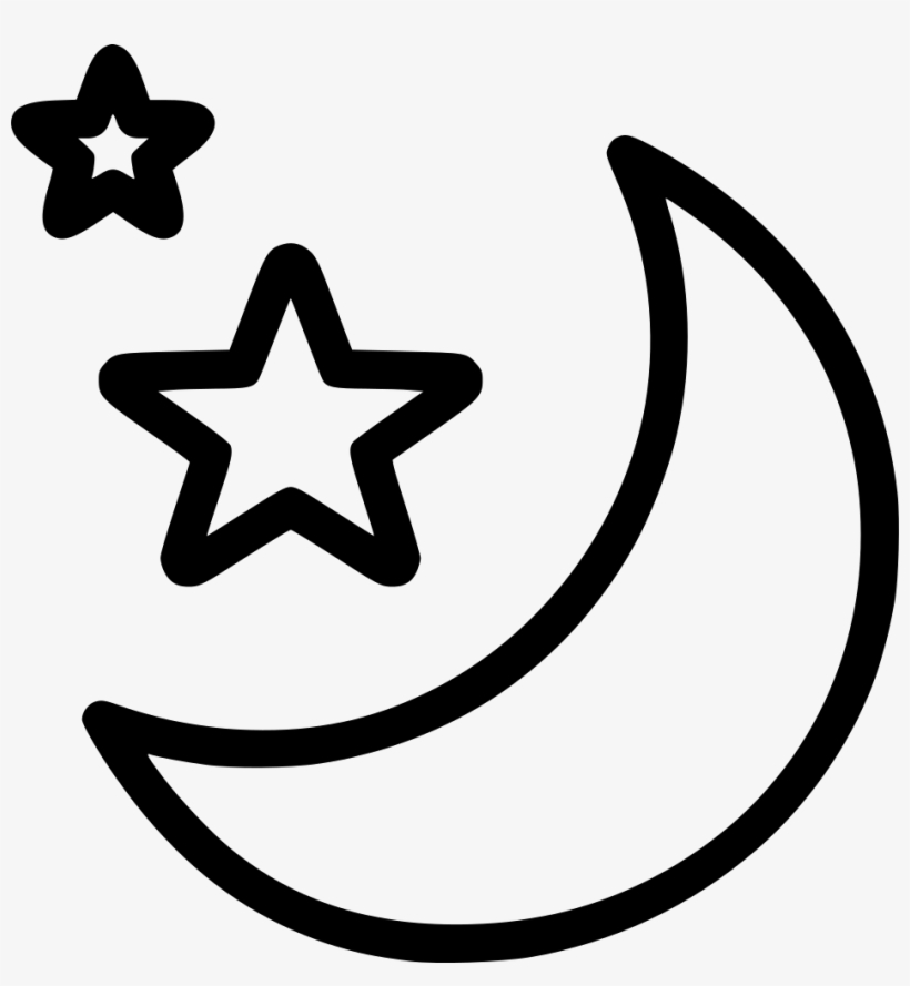 Weather Moon Night Stars Sleep Screensaver Stand By - Hands Sign, transparent png #471190