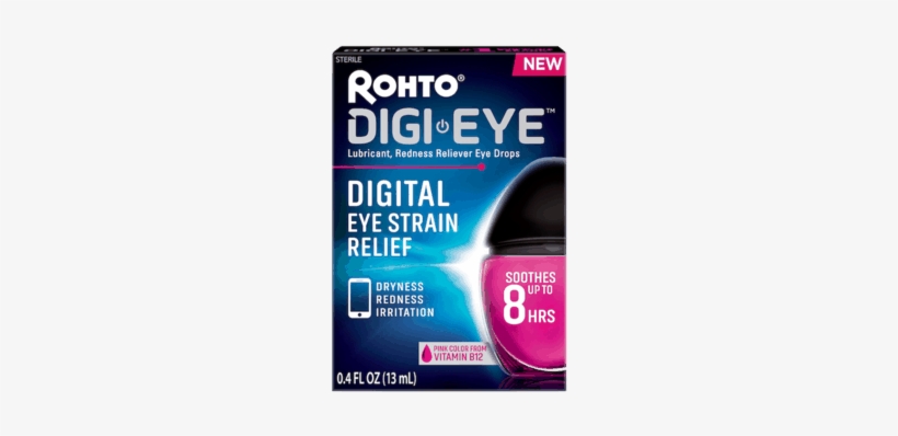 Rohto® Digi-eye™ Eye Drops - Carmine, transparent png #471327