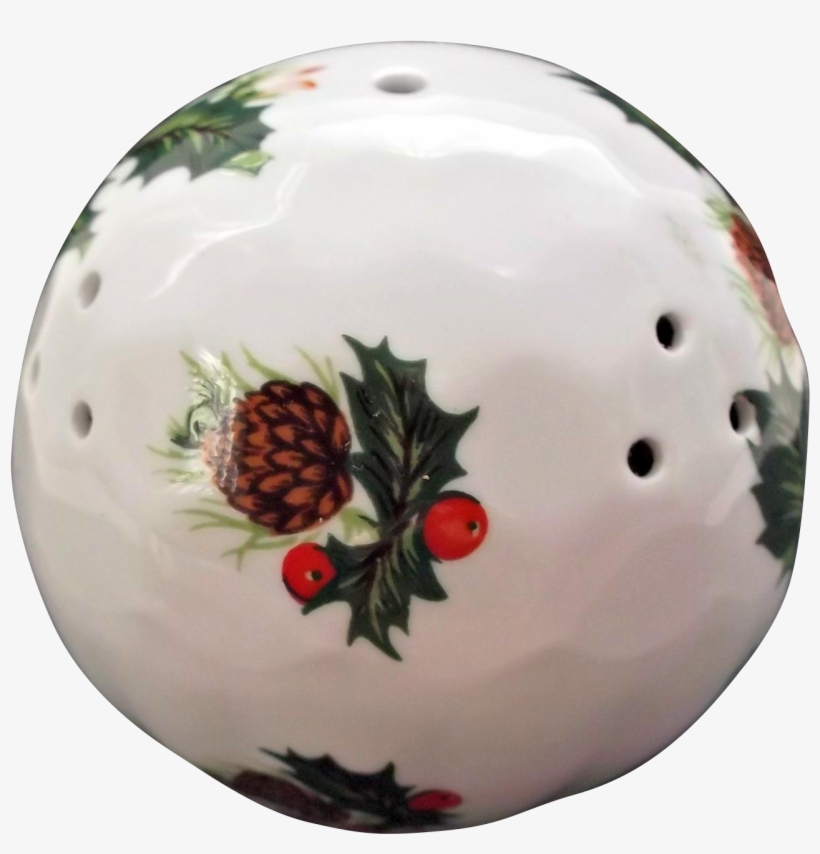 Queen's Bone China England Vintage Pomander Holly Berries - Ceramic, transparent png #471451
