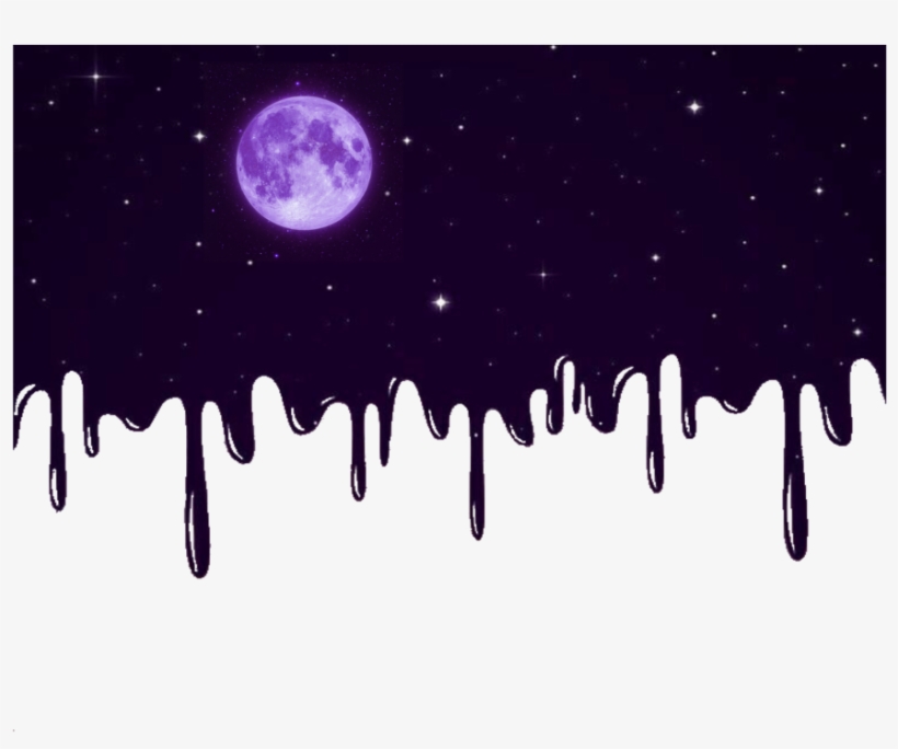 Ftestickers Background Night Stars Supermoon - Bts, transparent png #471535