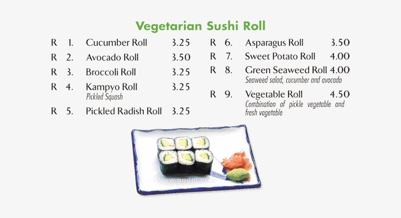 Roll & Hand Roll Vegetarian Sushi Roll - California Roll, transparent png #472316