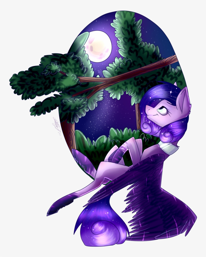 Midnightdream123, Female, High Res, Mare, Moon, Night, - Illustration, transparent png #472339