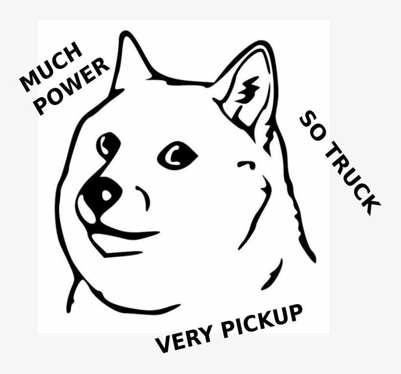 Doge Sticker, Cat Sticker - Doge Black And White, transparent png #472566