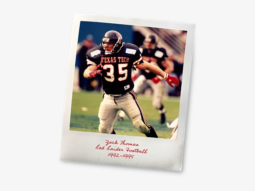 Texas Tech Football, Zach Thomas, 1992-1995 - Texas Tech Football 1970s, transparent png #472612