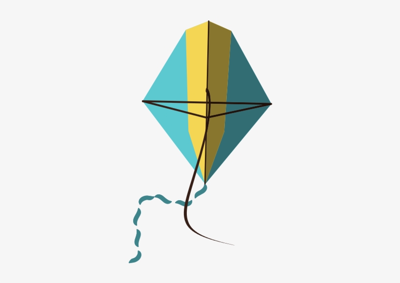 Beautiful Flying Kite Isolated Icon - Illustration, transparent png #472662