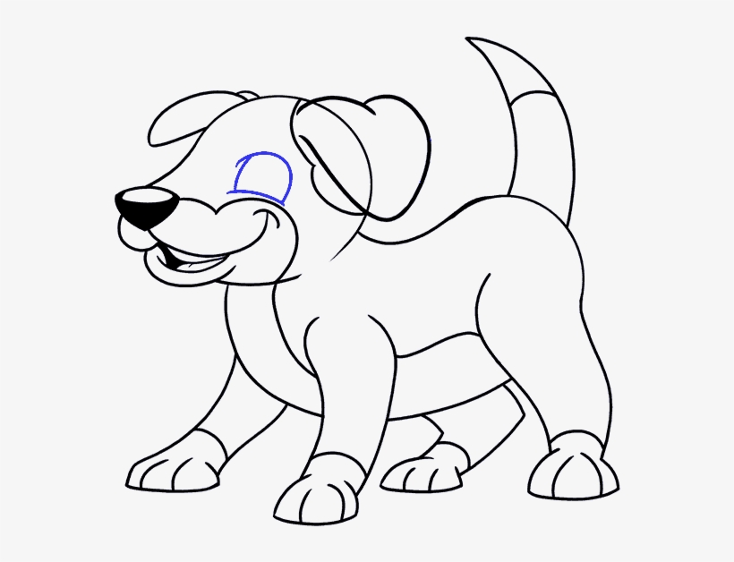 How To Draw A Cartoon Dog Easy Drawing Guides - Puppy Drawing Easy, transparent png #472806