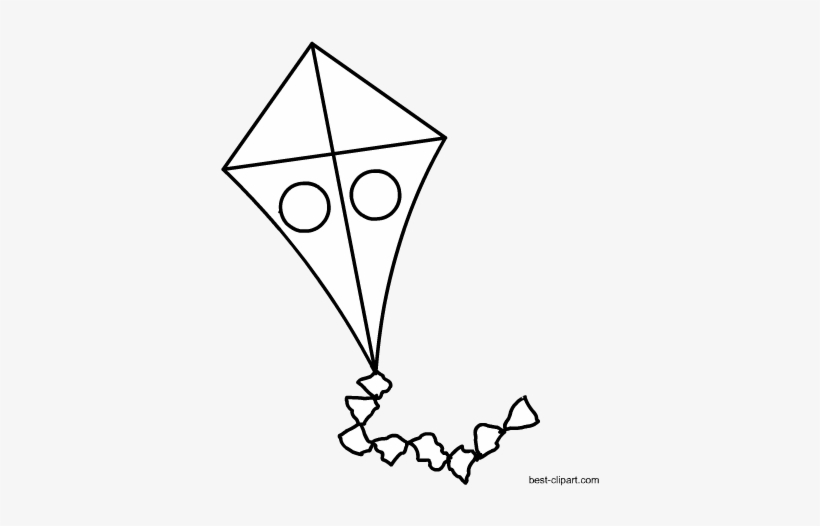 Kite Clip Art - Kite Clip Art Black And White, transparent png #472898