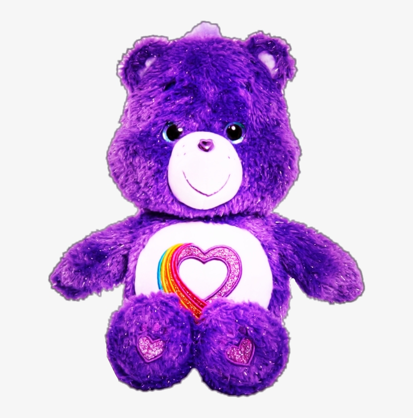 Scpurple Purple Carebear Bear Cute - 35th Anniversary Care Bear, transparent png #473323