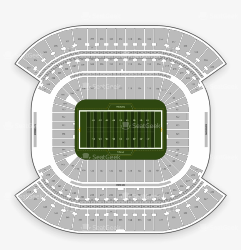 Tennessee Titans Seating Chart - Nissan Stadium, transparent png #473479