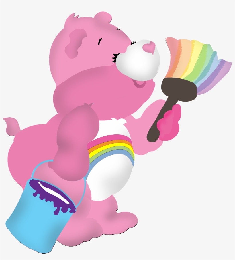Care Bear With Paint Brush - Care Bears, transparent png #473561