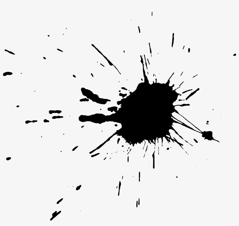 Free Download - Black Paint Splash Transparent, transparent png #473655