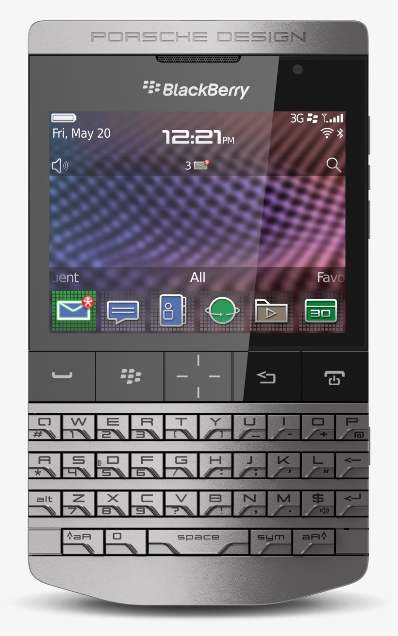 File - Blackberry P9981, transparent png #474072