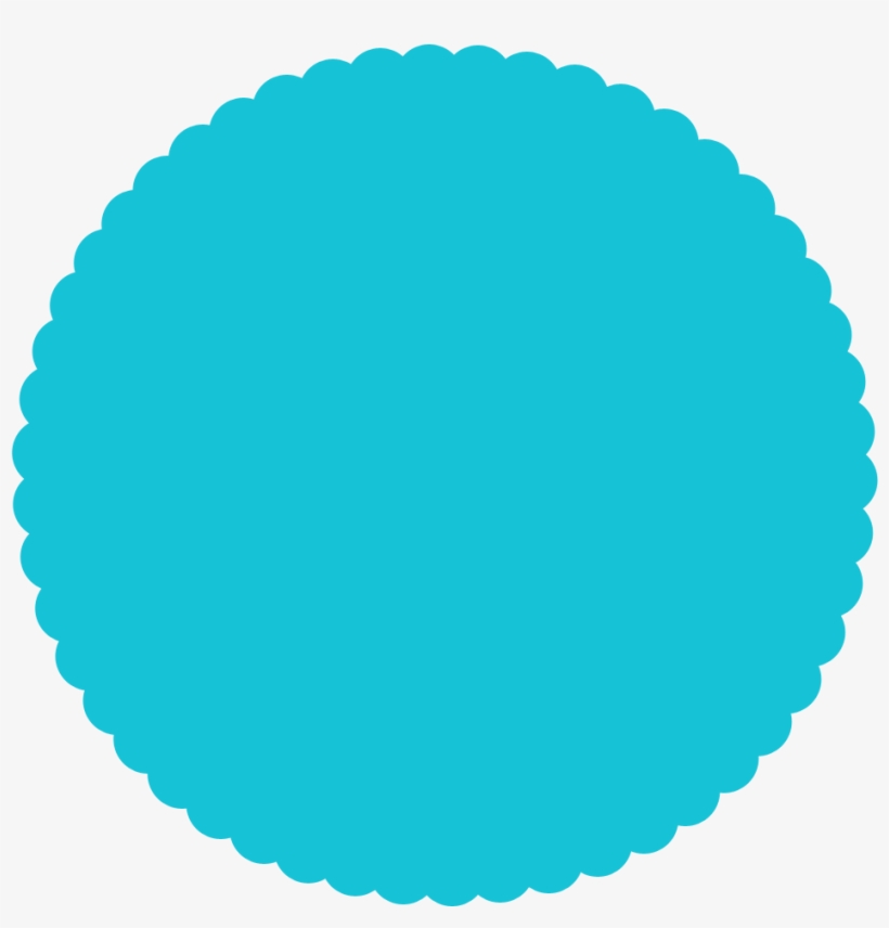 Scallop Circle Template, Png - Colour Dot Png, transparent png #474244