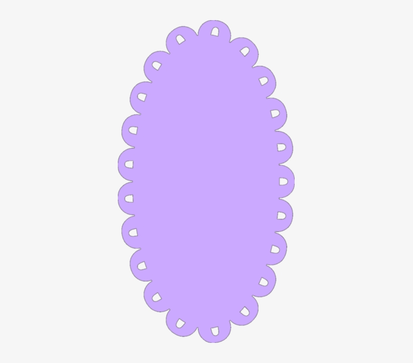 Convert To Base64 Scalloped Edge Oval - Oval Scallop Png, transparent png #474394