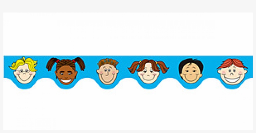 Multicultural Kids - Scalloped Border - Previous - Child, transparent png #474526