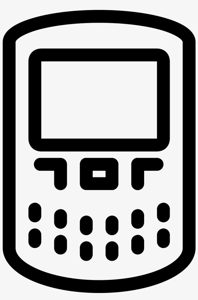 A Simplified Graphic Of A Blackberry - Mobile Phone, transparent png #474593