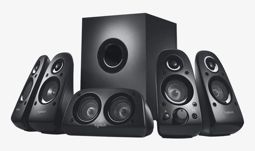 1 Surround Sound Speaker System - Logitech Z506 5.1 Surround Sound Speaker Black, transparent png #475336