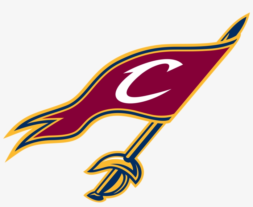 Cle @ No - Cleveland Cavaliers Flag Logo, transparent png #475378