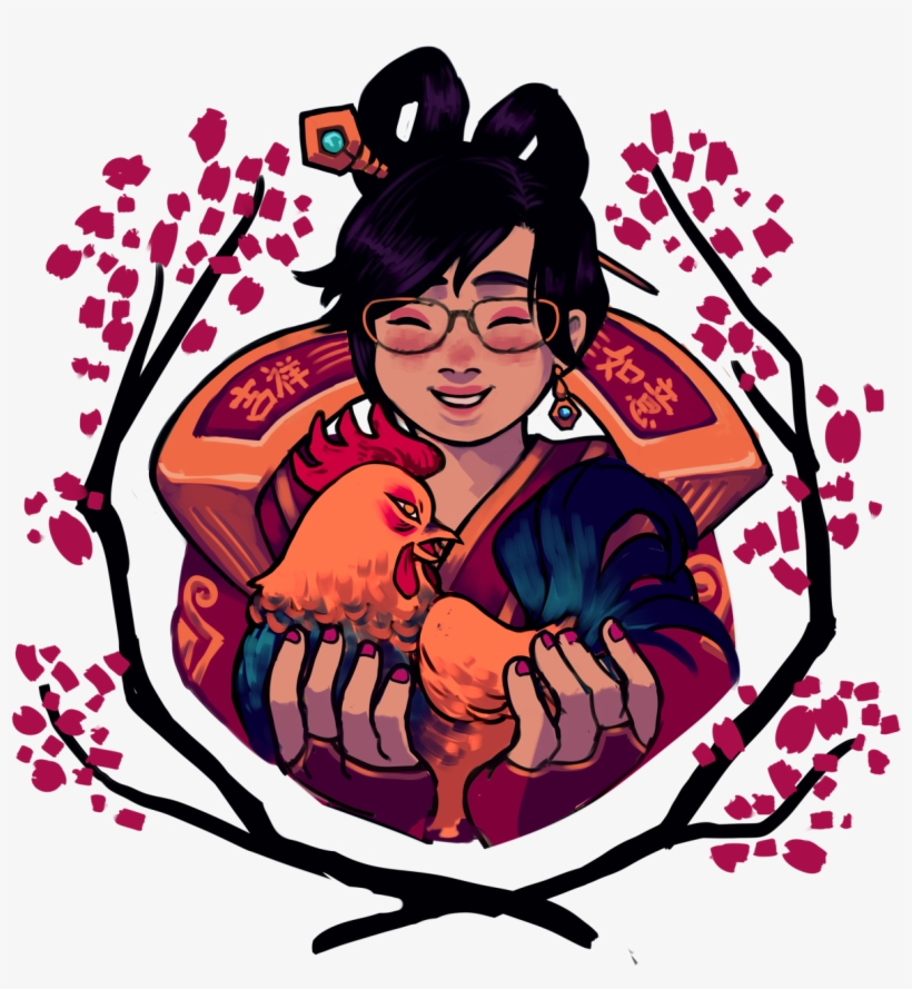 Overwatch Woman Facial Expression Pink Art Clip Art - Overwatch Mei Art Cute, transparent png #475402