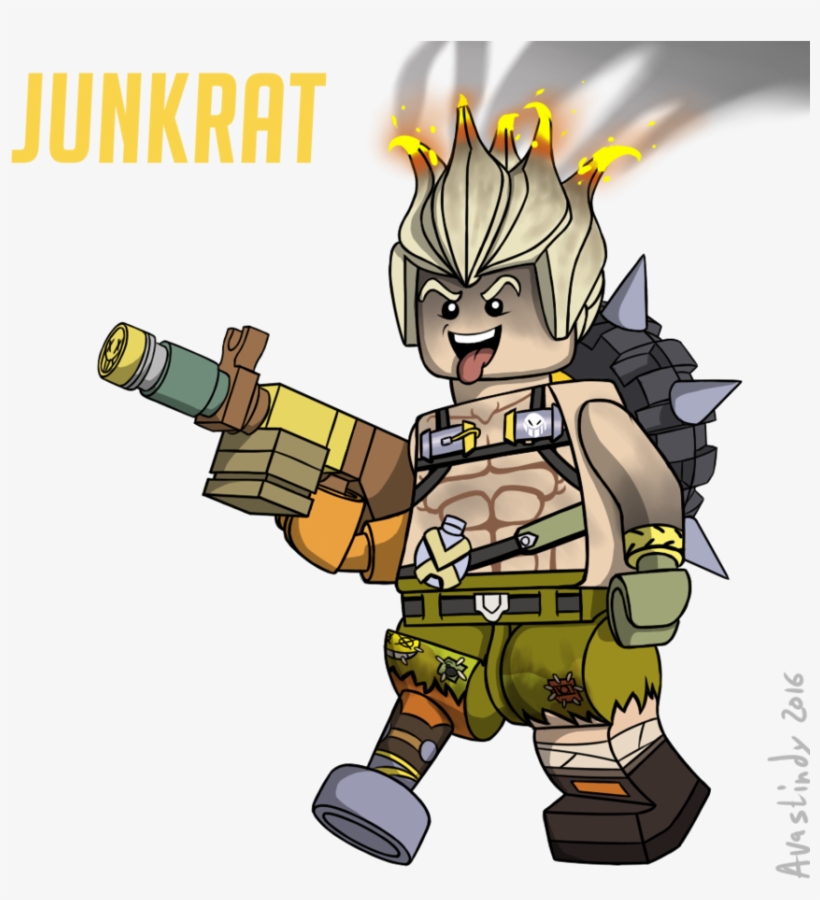 Lego Junkrat By Avastindy On Deviantart Lego Creations, - Lego Overwatch Minifigures Junkrat, transparent png #475446