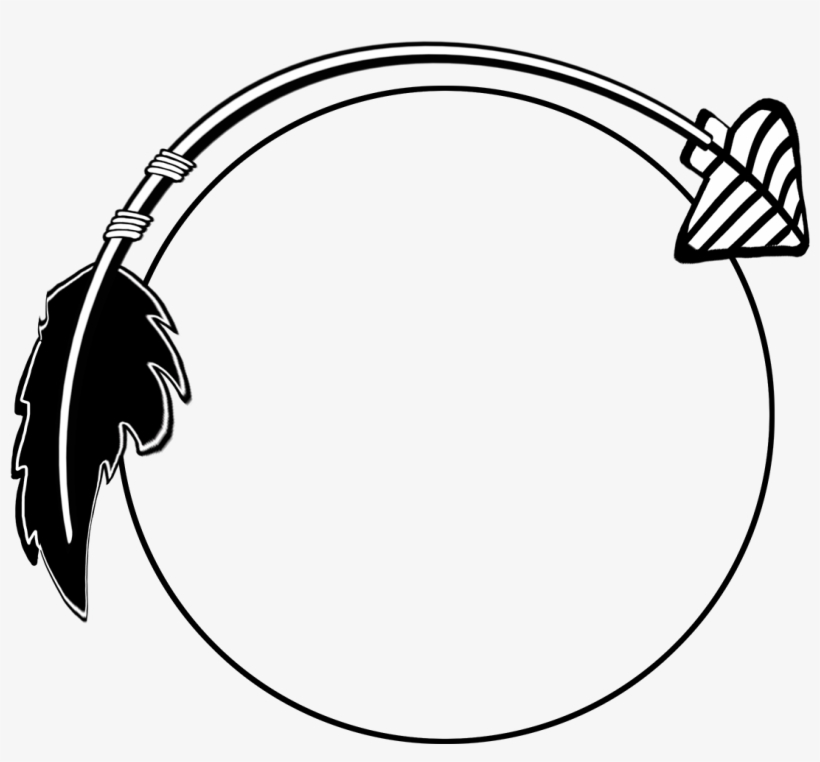 Black Curved Arrow Frame - Clip Art, transparent png #475739