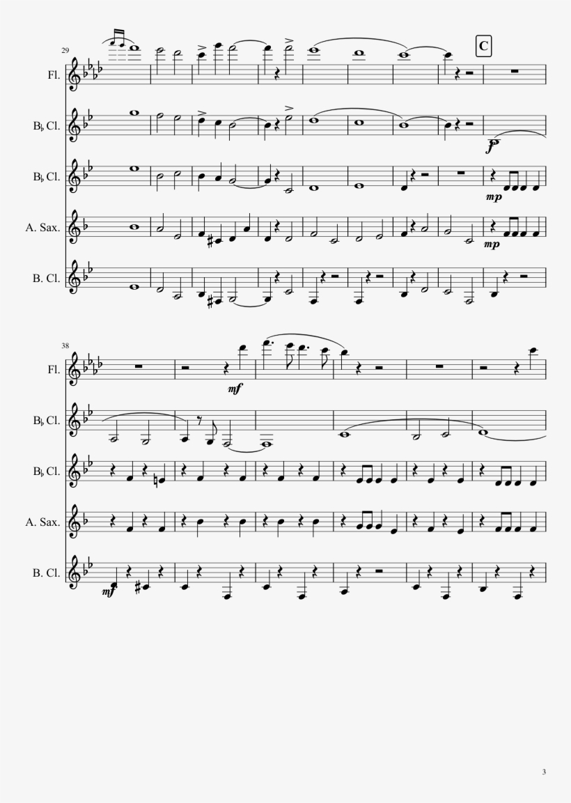 God Bless America Sheet Music 3 Of 9 Pages - 人生 の メリーゴーランド アルト サックス, transparent png #476000