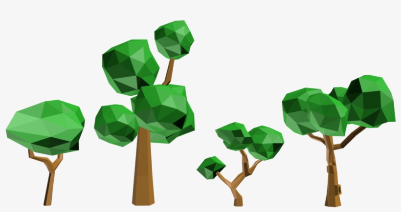 3d Tree Low Poly, transparent png #476387