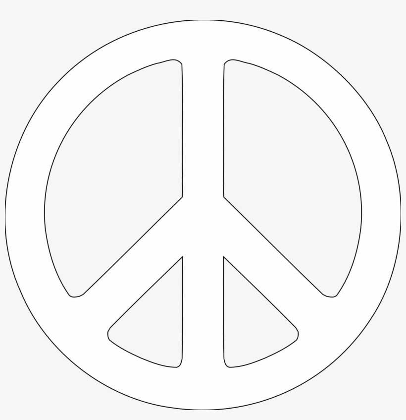 The Vietnam War - Peace Sign Black Background, transparent png #476479