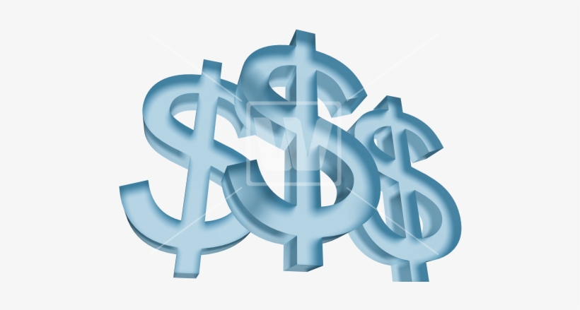 Dollar Symbols 3d - Dollar Symbols, transparent png #476601