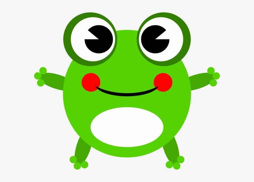Cute Baby Frog Clip Art - Cute Baby Cartoon Frog, transparent png #476711