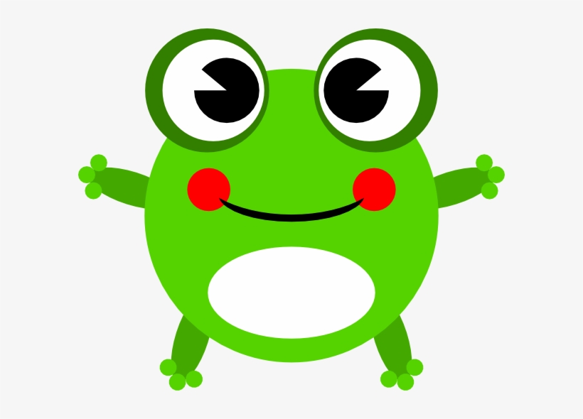 Cute Baby Frog Clip Art - Cute Baby Cartoon Frog, transparent png #476711