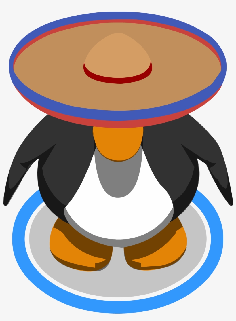 Saturated Sombrero Ig - Red Penguin Club Penguin, transparent png #476724