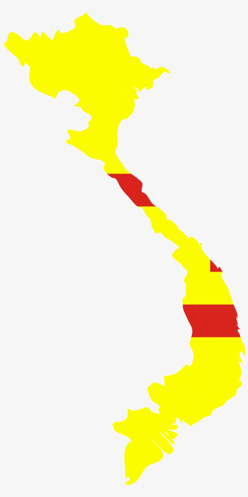 Image Result For Vietnam War Flag - Empire Of Vietnam Map, transparent png #477102