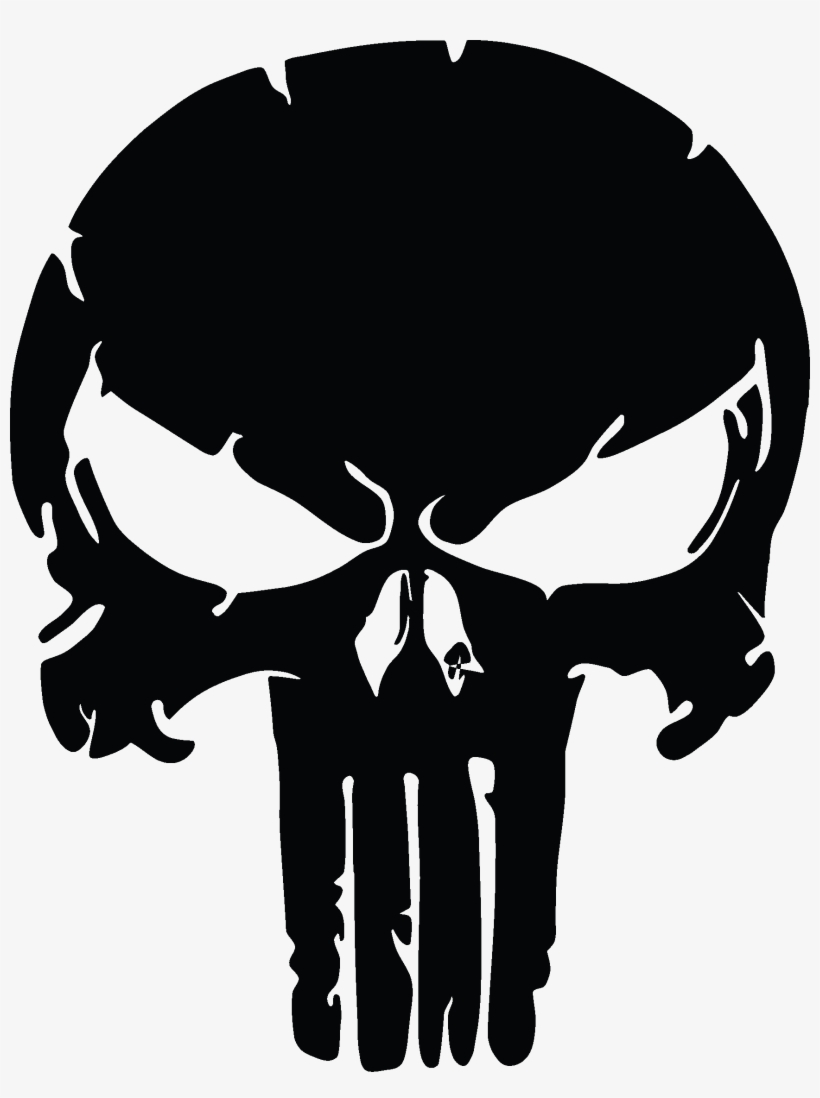 The Punisher Skull, Distressed Vinyl Graphic Decal - Punisher Png, transparent png #477120