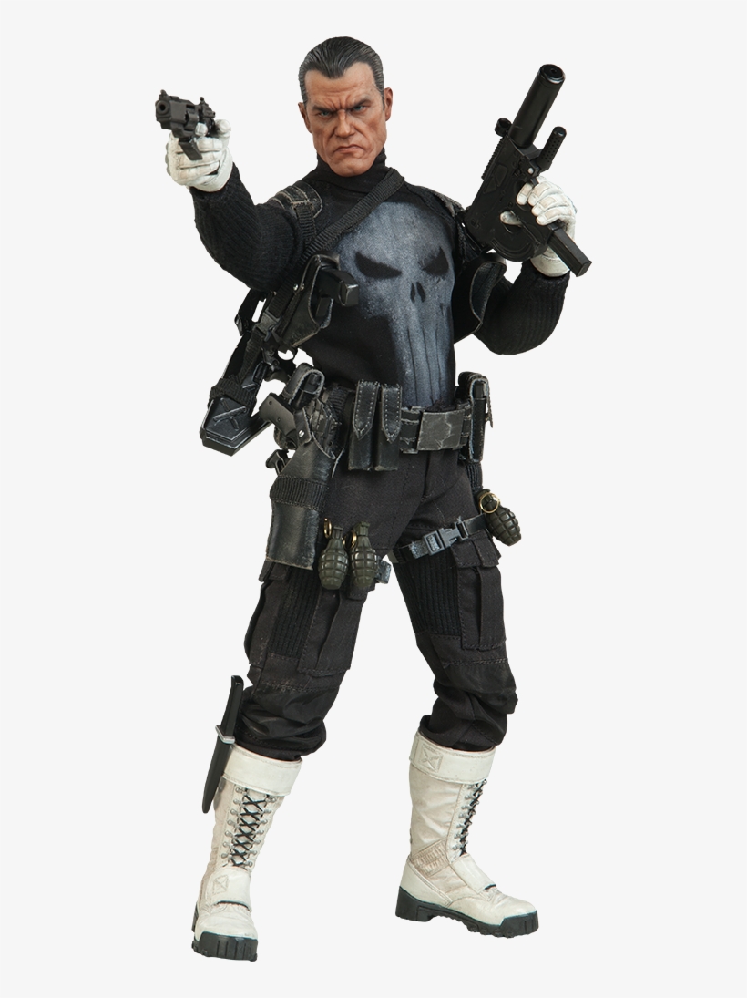 The Punisher 1/6th Scale Action Figure By Sideshow - Sideshow Collectibles The Punisher, transparent png #477219