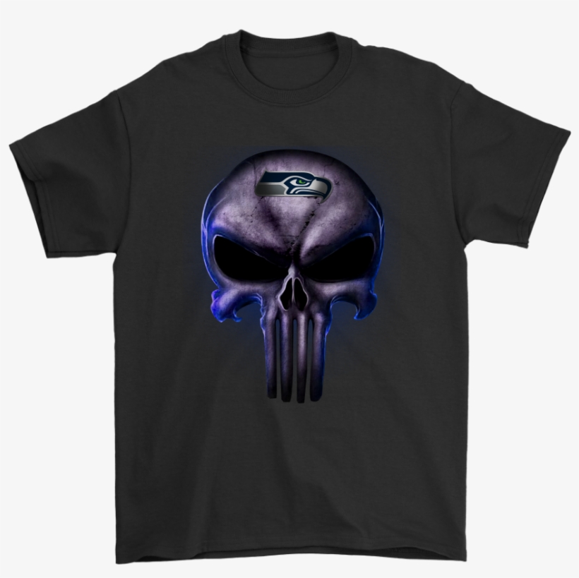 The Punisher Skull Seattle Seahawks Football Nfl Shirts - Most Hated Clothing Brand, transparent png #477265