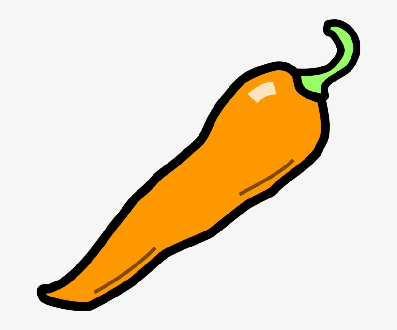 File Chilli Pepper Wikimedia - Orange Chili Pepper Clipart, transparent png #477411