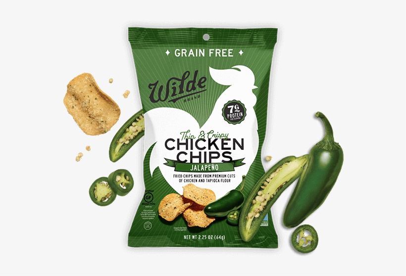Jalapeno Chicken Chips - Wilde Brands Llc, transparent png #477495